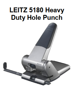Genuine Malaysia Leitz Warranty - LEITZ 5180 Heavy Duty Hole Punch 51800084