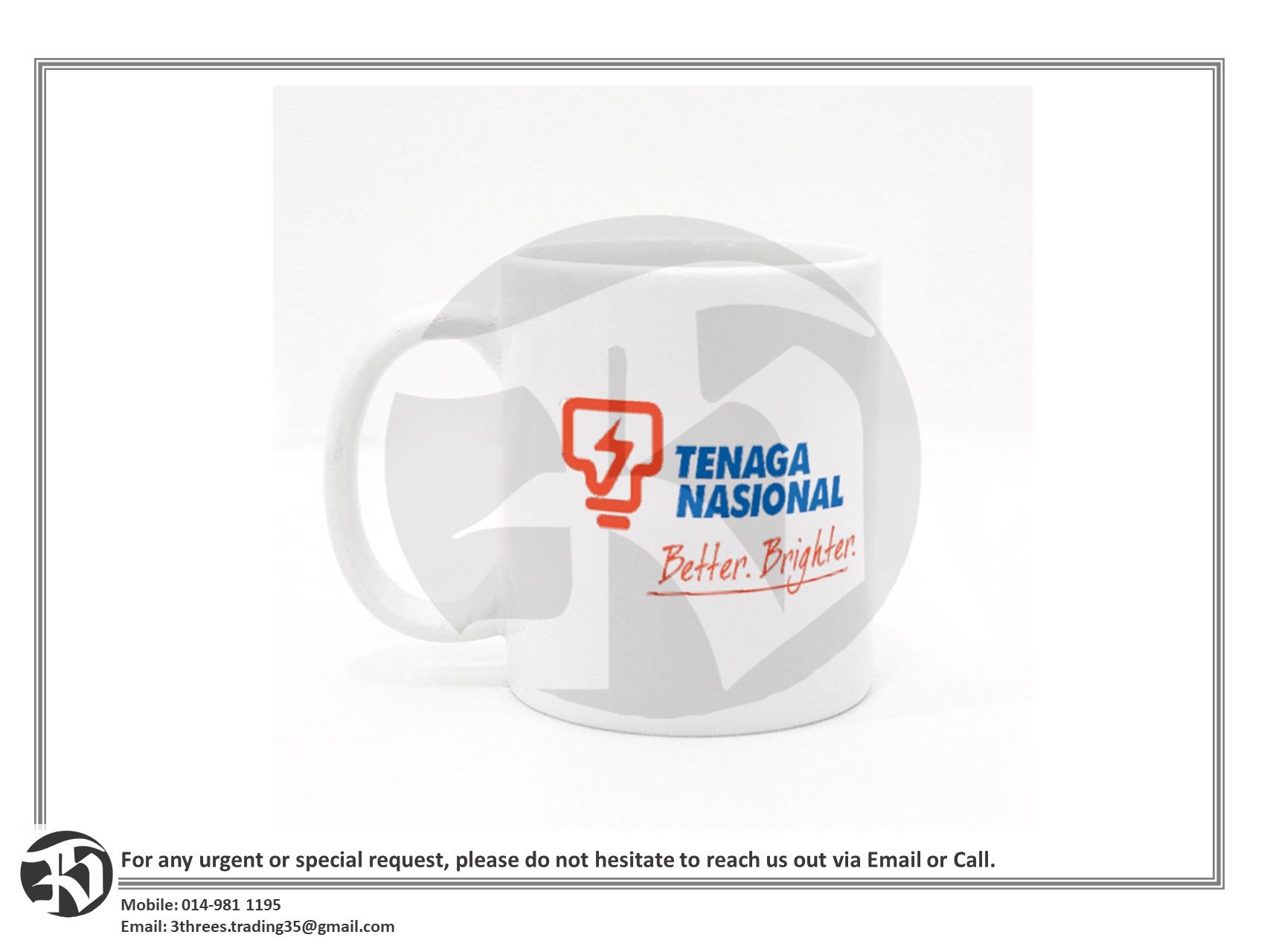 TNB Custom Printed Mug