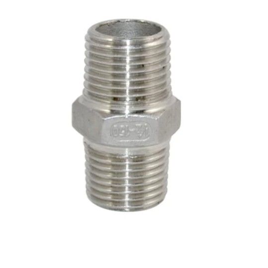 CS 1” NPT MALE X 1” NPT MALE HEX NIPPLE CS
