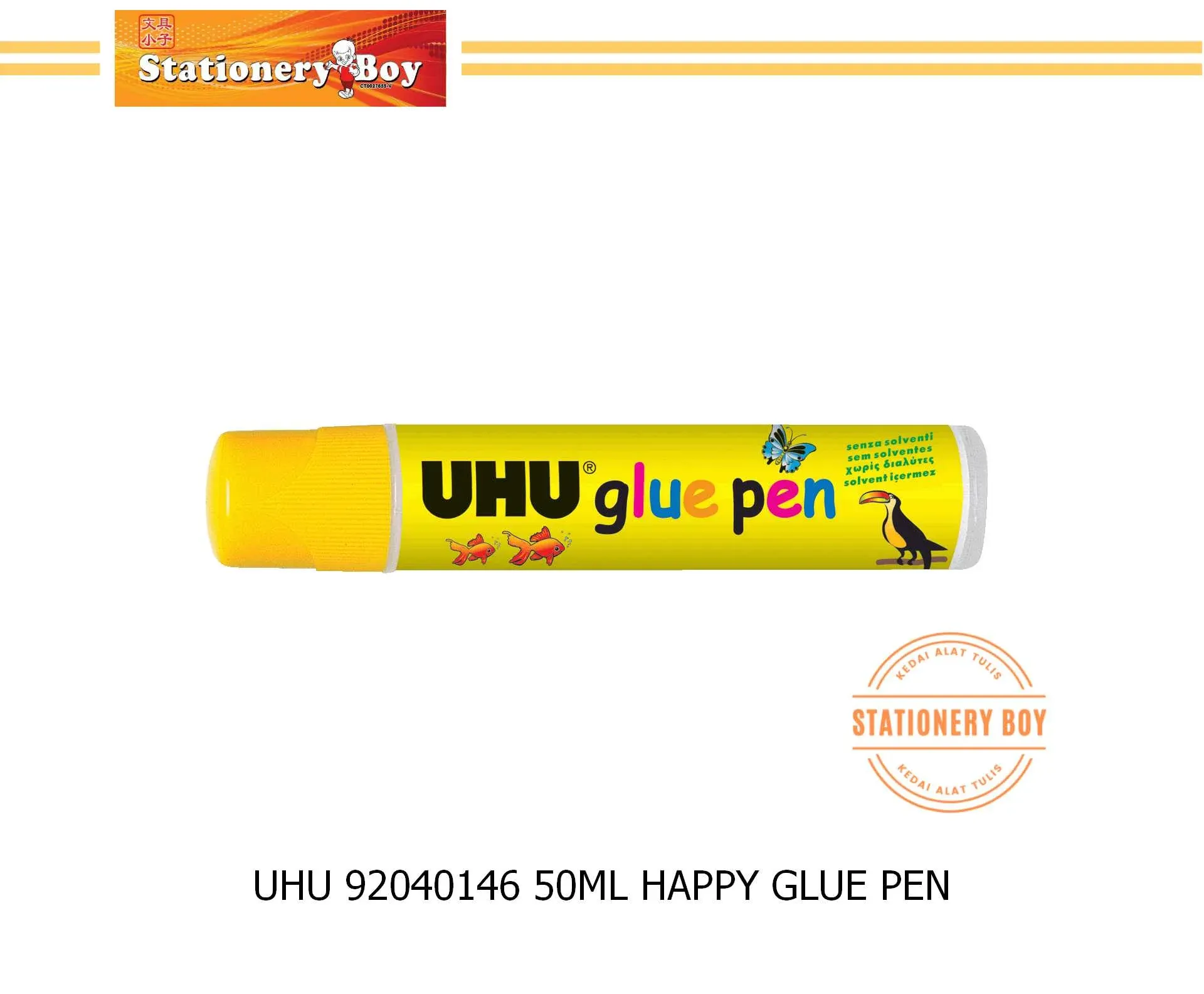 UHU Happy Glue Pen 50ml 92040146 / Gam Cecair