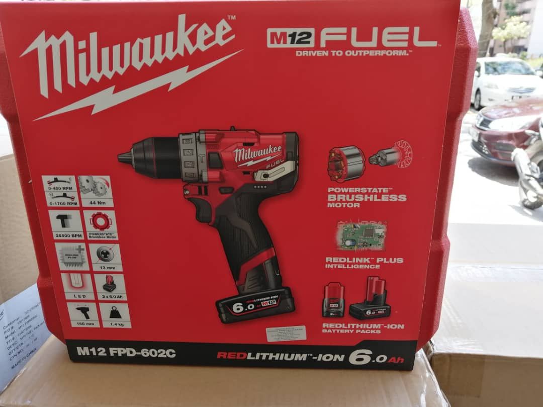 Milwaukee M12 FPD-602C 13MM PERCUSSION DRILL Full set