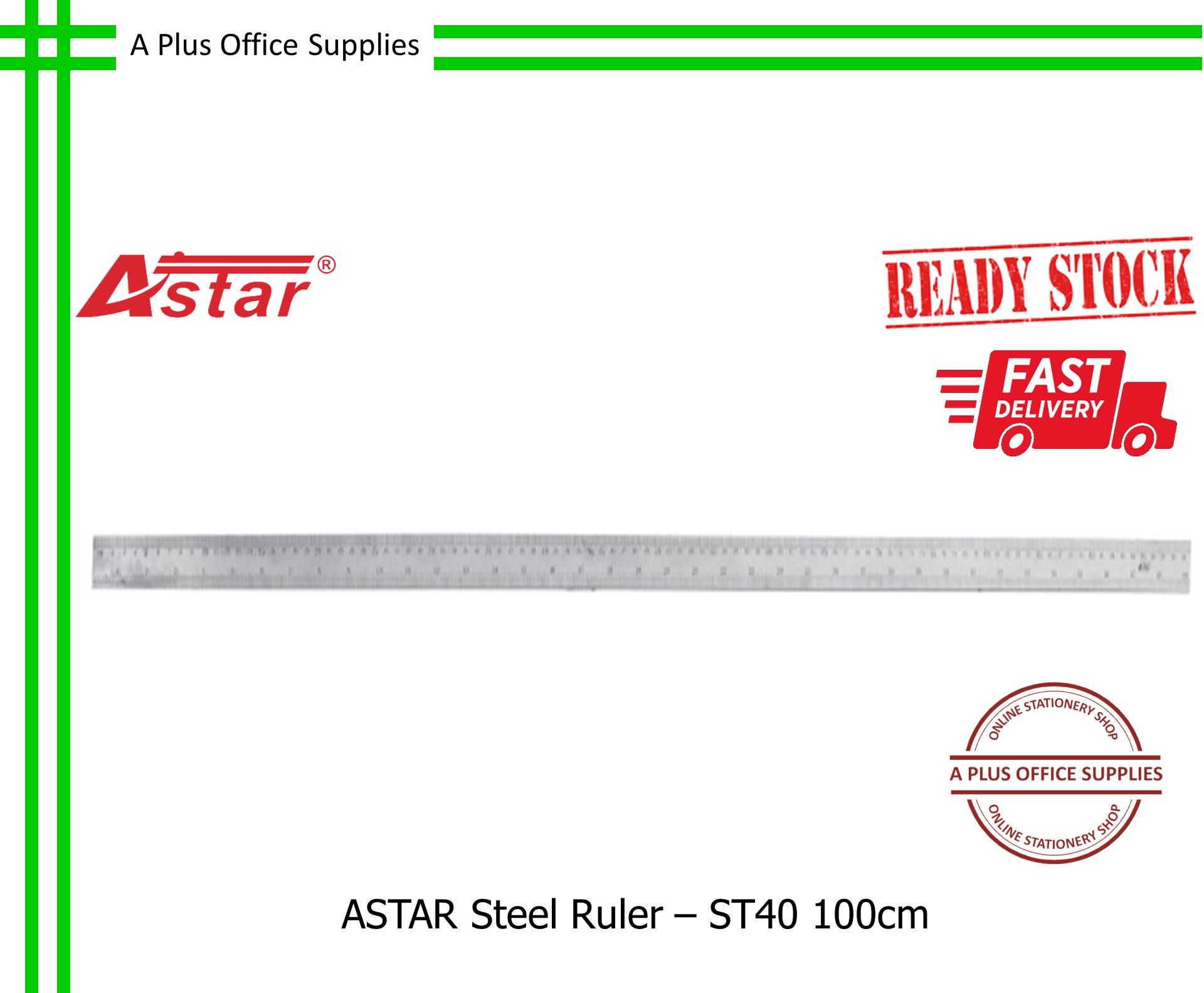 ASTAR Steel Ruler ST40 100cm / Pembaris Besi