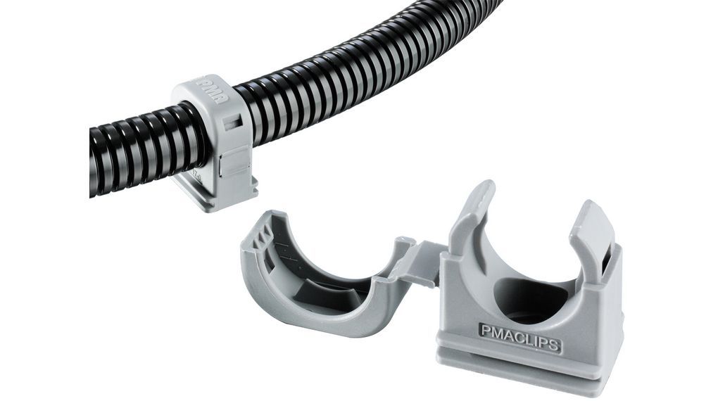 PMA *PMA Grey Nylon Conduit Clip 25mm - SFH-23-0 [10s]