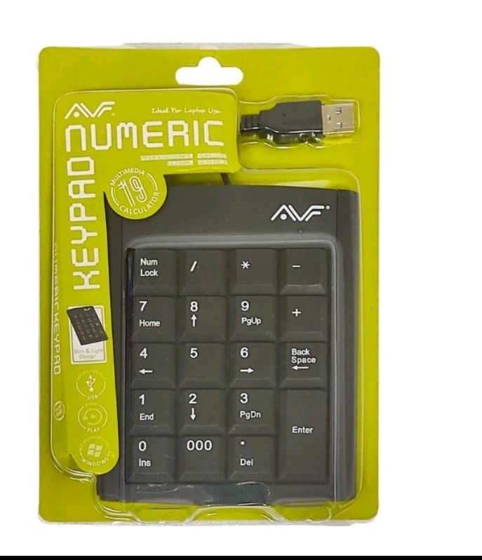 Keyboard AVF USB External Numberic Keypad Calculator Keyboard AKB111