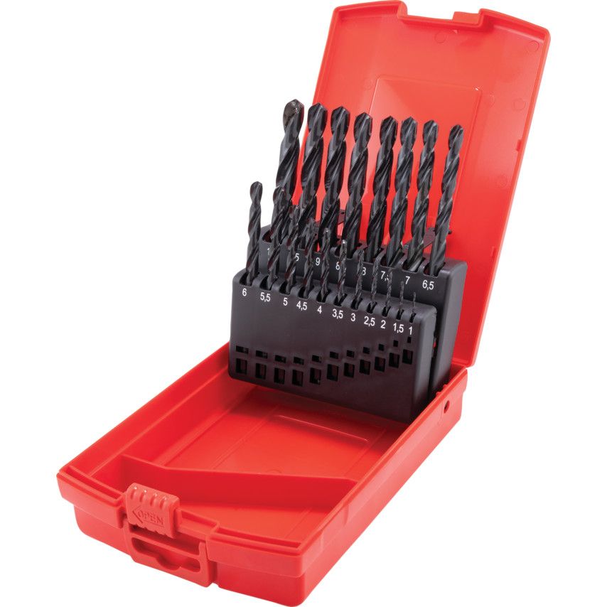 Sherwood *Sherwood HSS Ground Flute Metric Jobber Drill Set - 19 Pieces (SHR0258460K)