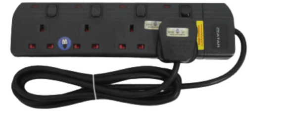 Zeatar Extension 4 Gang Socket 2-Meter (Z814N)