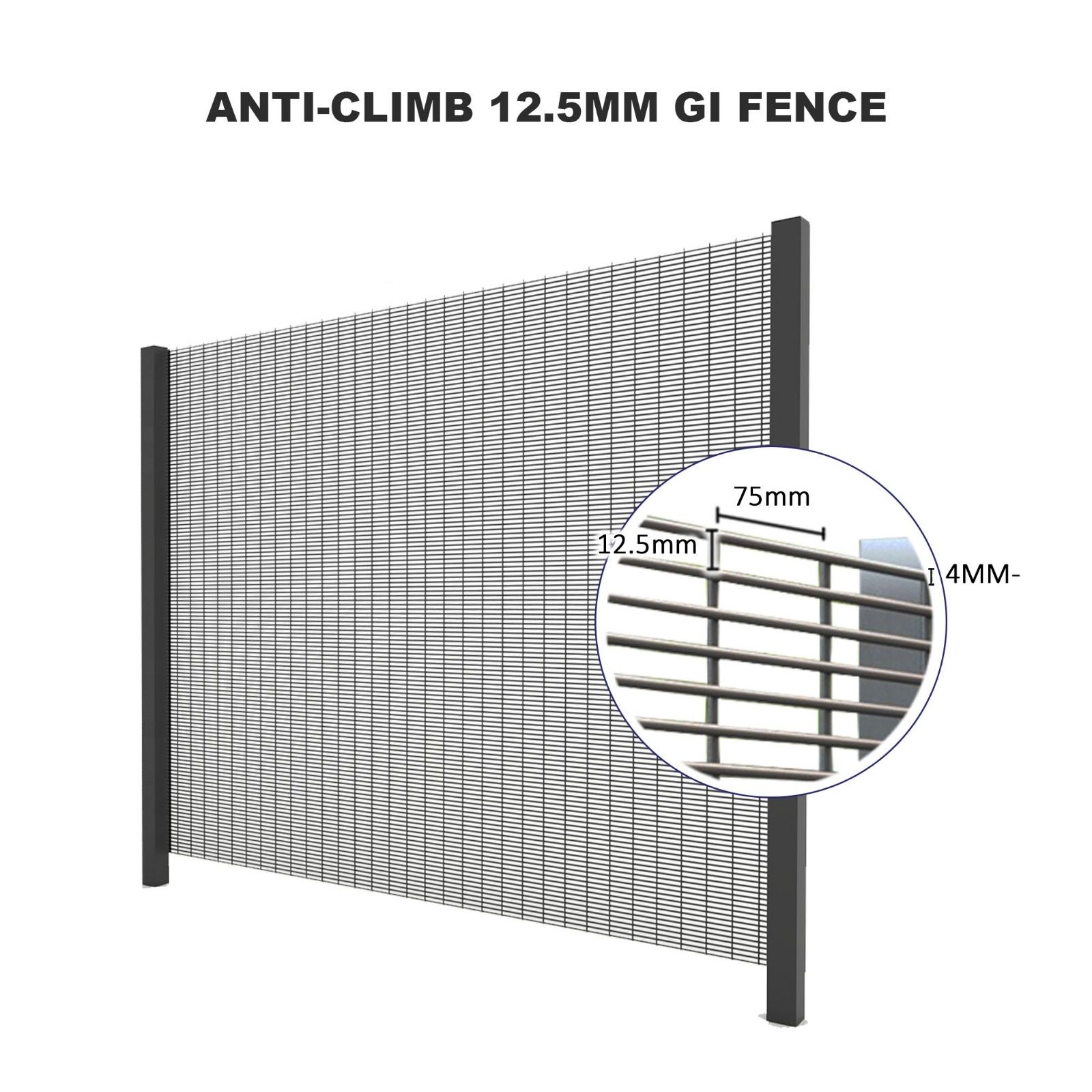 OEM Anti-Climb 12.5mm GI Fence 1200MM(H) x 2400MM(W)