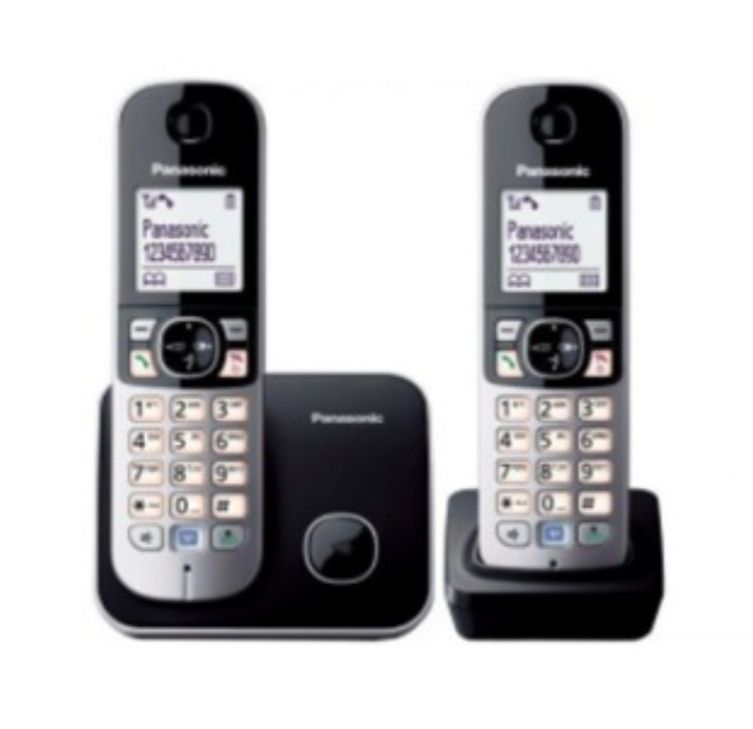 Panasonic TWIN Cordless Phone KX-TG6812 TG6812 House Phone/ Office phone/ Landline Phone/ Maxis/ Unifi/ Telekom TM
