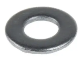*RS PRO Stainless Steel Zinc Plated Washers, M3, DIN 125A (250pcs/pack)