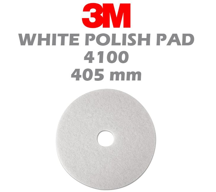 3M WHITE POLISH PAD 4100 (5PCS)
