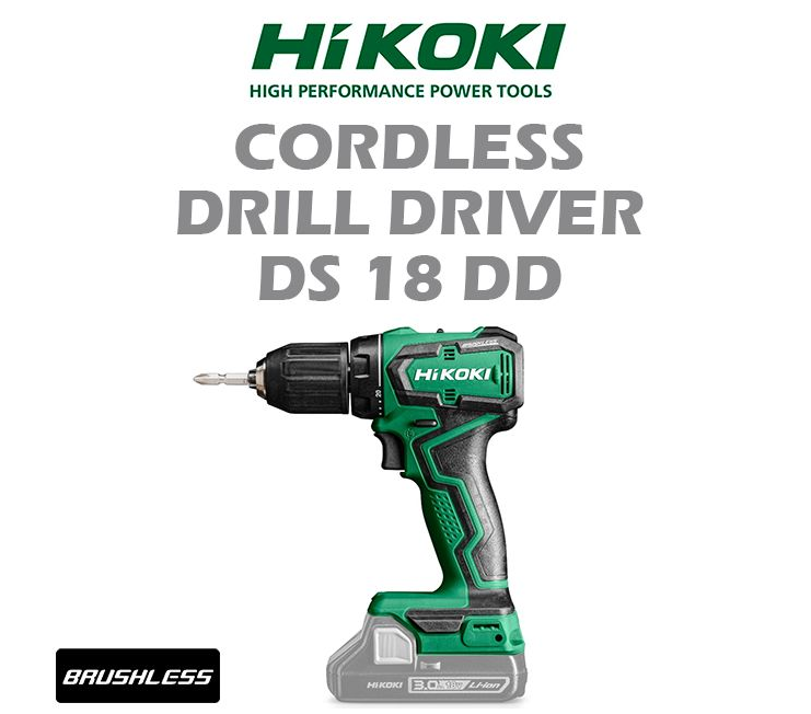 HIKOKI CORDLESS DRILL DRIVER DS18DD