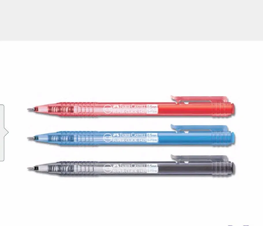 Faber Castell Click Ball-Pen 1425 (S-Fine) - Black