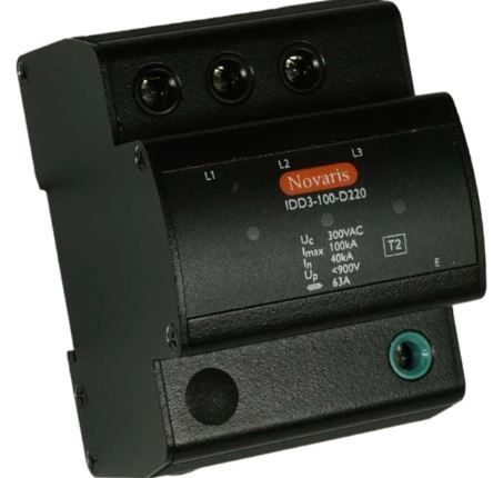 Isolated Surge Diverter, 3 phase delta, 100kA, 220V L-L, without alarm contact IDD3-100-D220