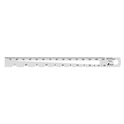 SHINWA Stainless Steel Handy Radius Gauge