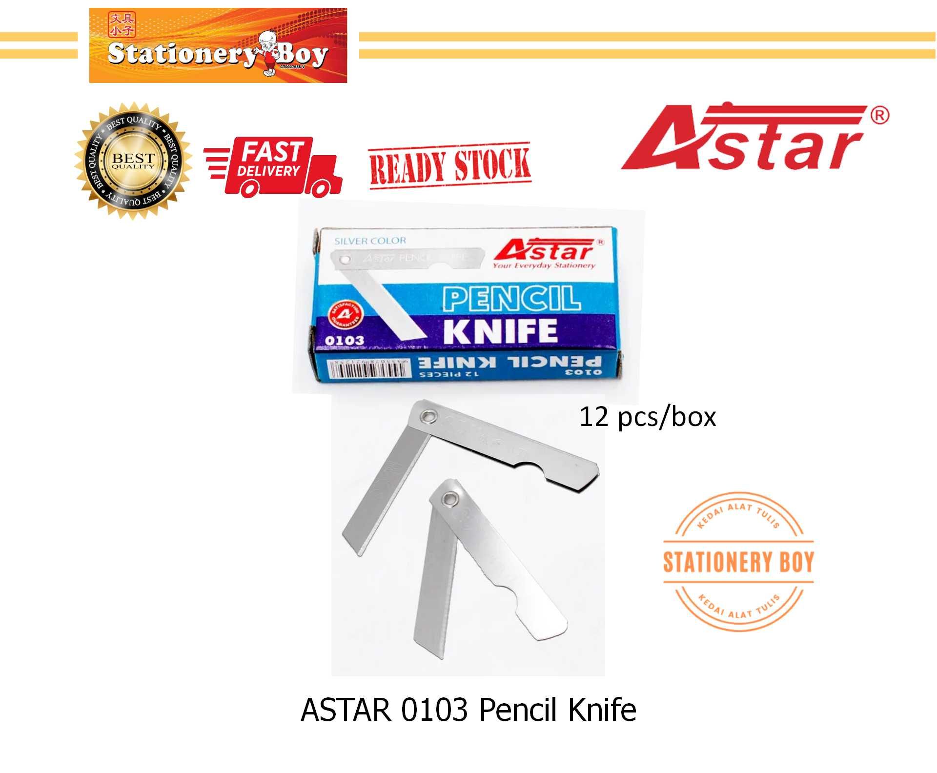 ASTAR Pencil Knife 0103 67mm x 11mm 1pc / Pisau Lipat