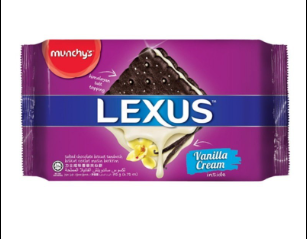 MUNCHY'S LEXUS VANILLA CREAM SANDWICH CRACKER 190G
