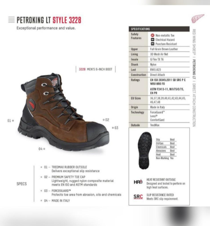 Red Wing Safety Boot 3228