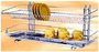 ABAGNO 22" Double Layer Free Standing Dish Rack c/w S/Steel Drip Tray