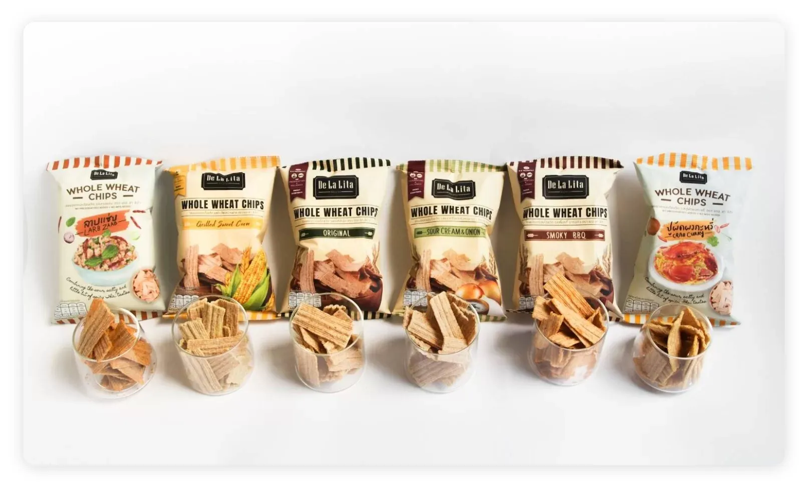 De La Lita Whole Wheat Chips 30G Mix Flavour x 6