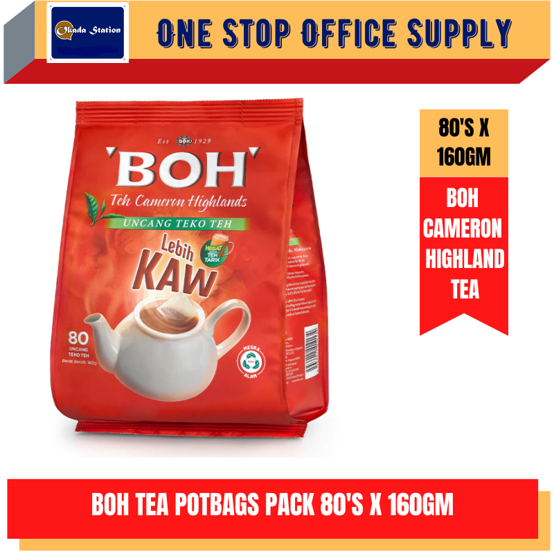 BOH Cameron Highlands Tea Potbags 80 x 2g pack /BOH /Cameron Highlands Tea /Tea Potbags /BOH Tea /BOH Cameron Highlands Tea Potbags