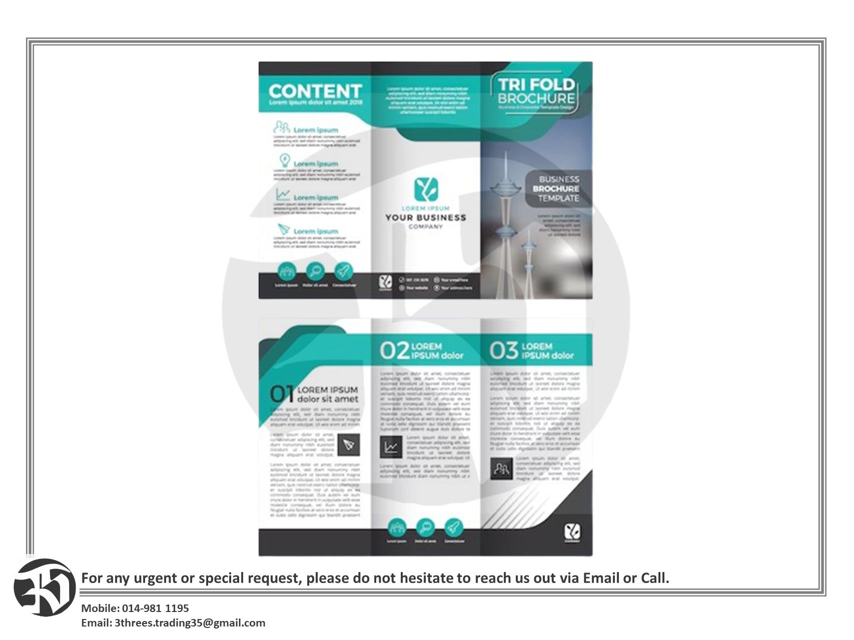 Custom Pamphlet 157gsm (A4 Size)