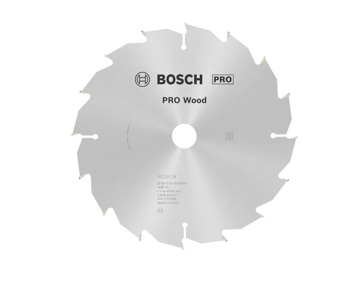 BOSCH PRO WOOD CIRCULAR SAW BLADE, 160 X 2 X 25 MM (2608642972)