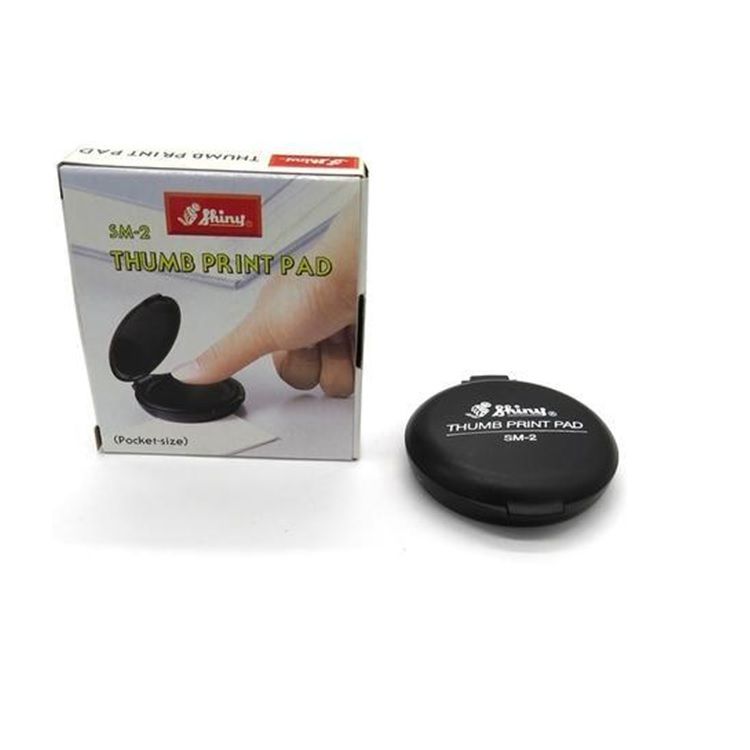 Shiny Round Thumb Print Pad SM-2