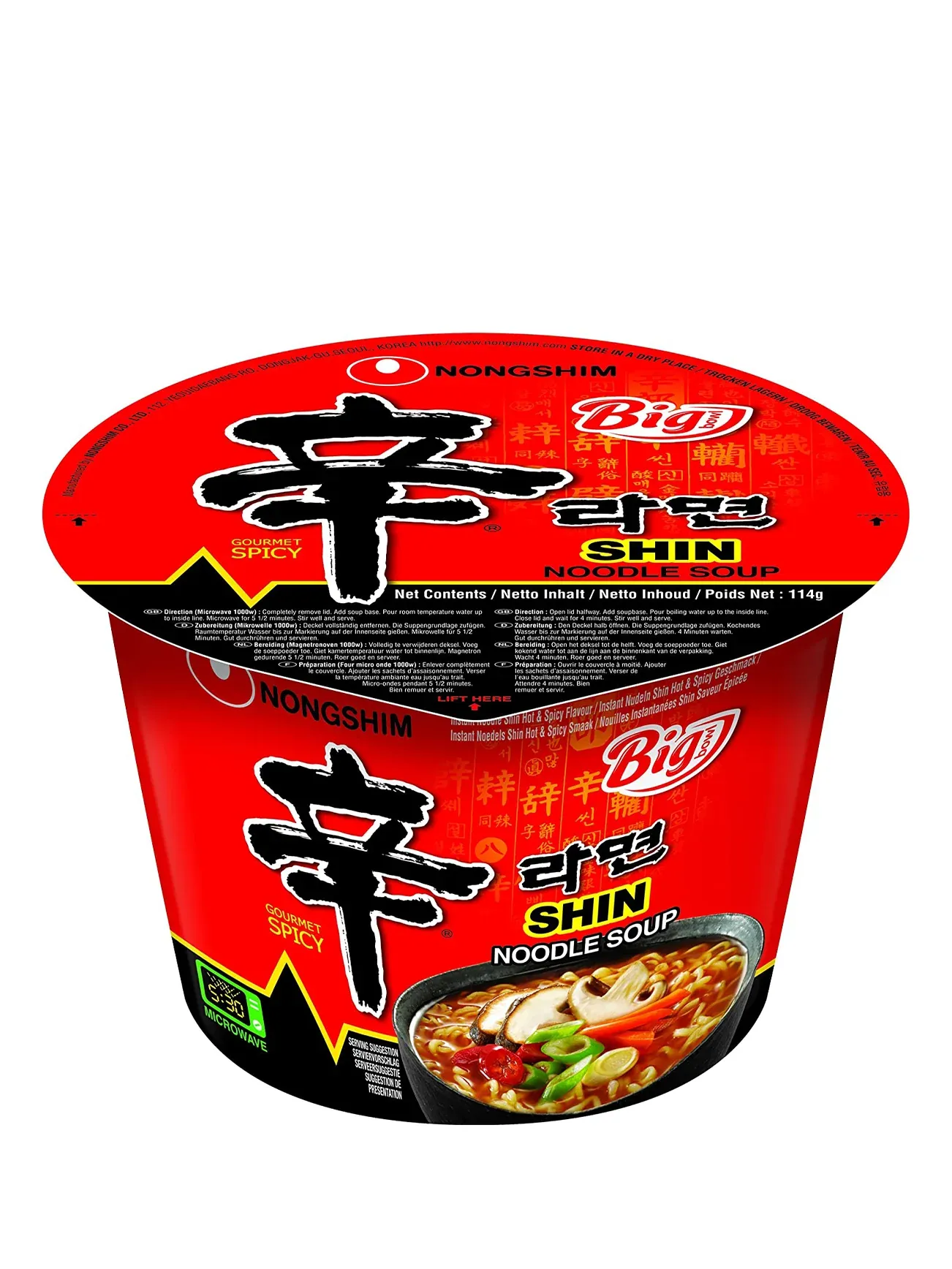 Nongshim Shin Ramyun Bowl 114G X 16