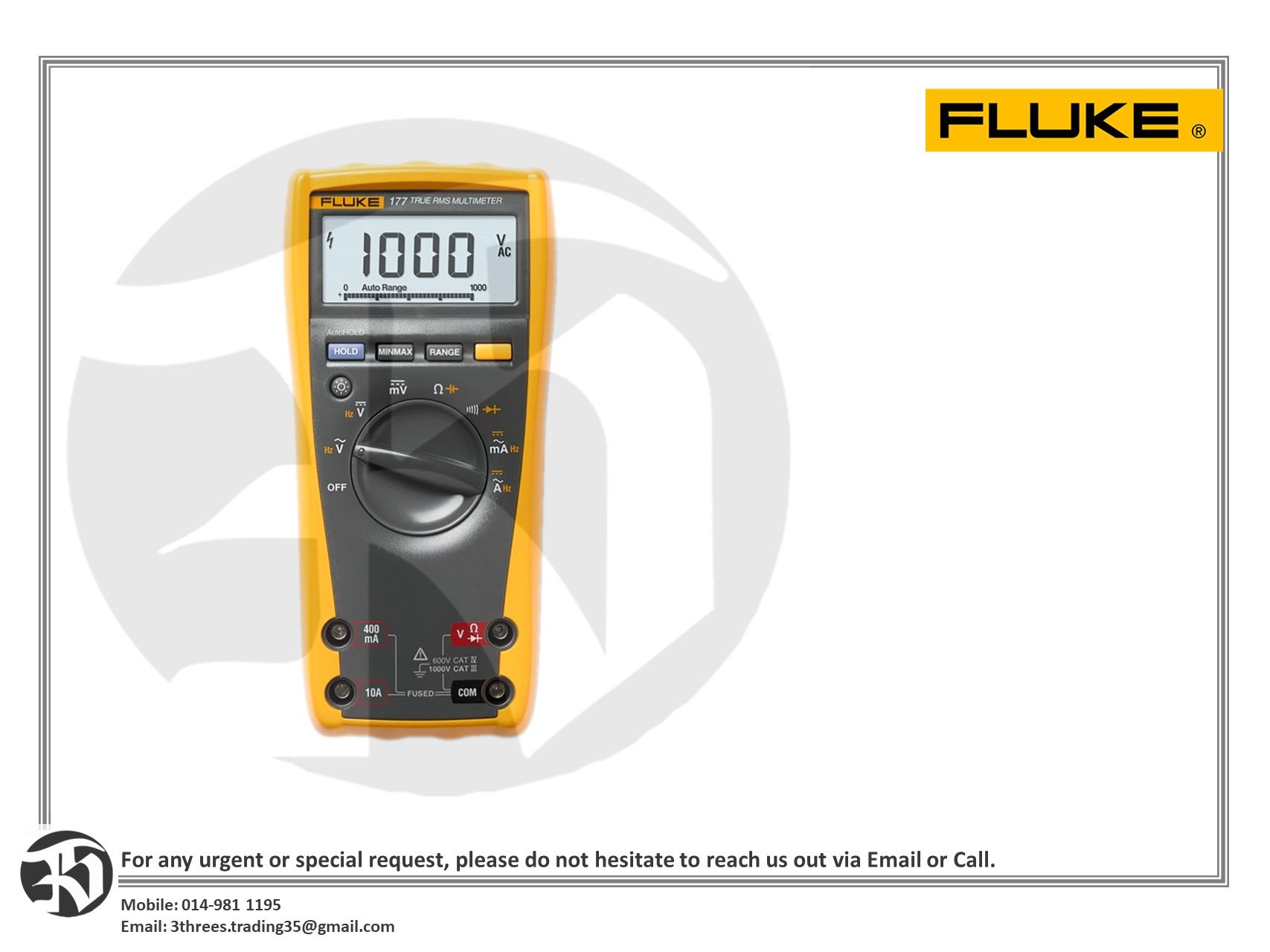 FLUKE 177 True-RMS Digital Multimeter