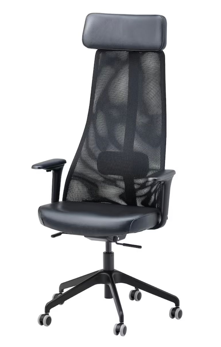 IKEA High Back Chair Office with armrests JARVFJALLET, Glose black