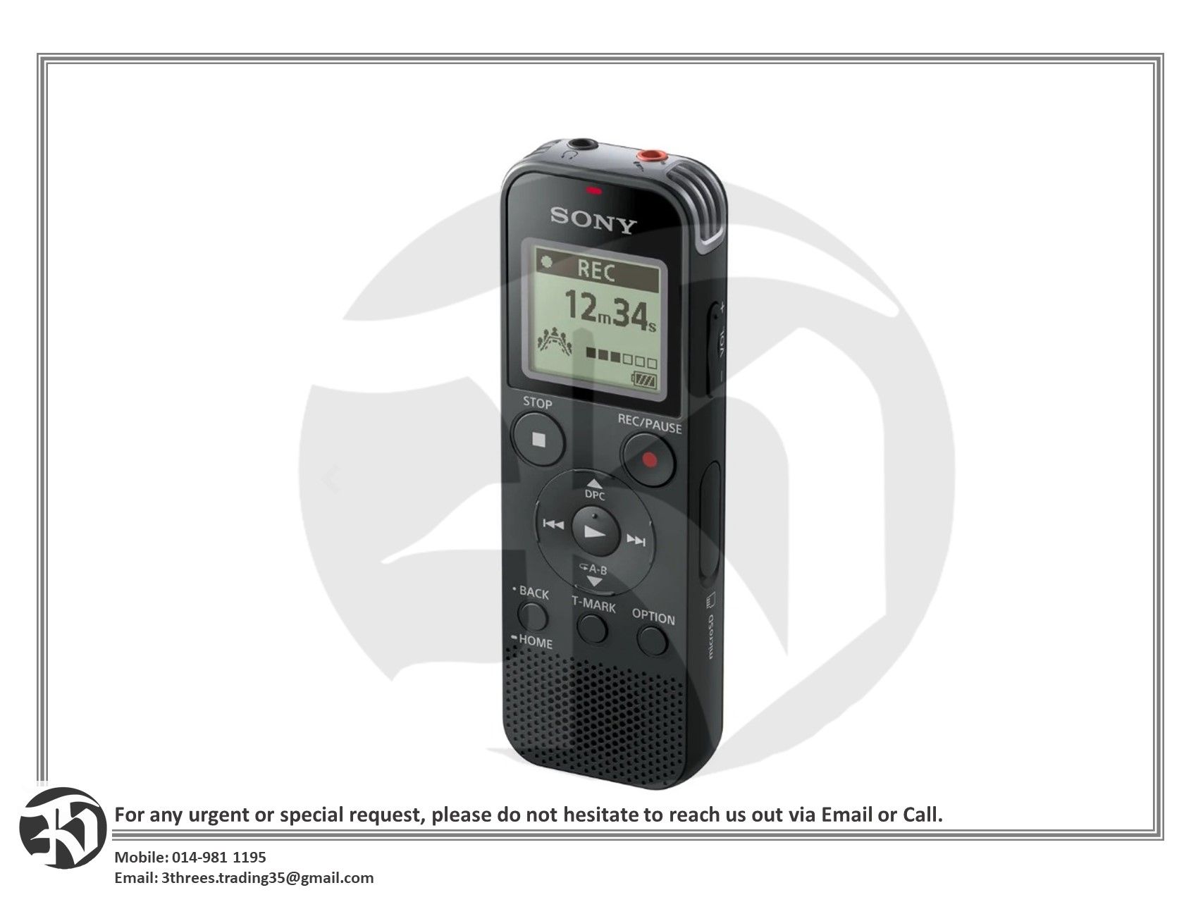 Sony ICD-PX470 Digital Voice Recorder