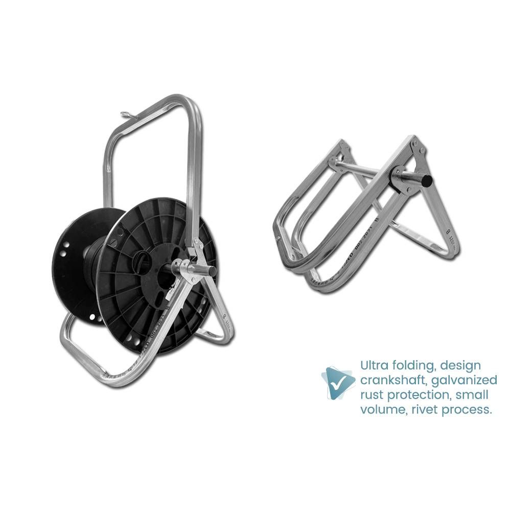 FOLDABLE PORTABLE FIBER ROLLING DRUM RACK (FOR IB AND UG DROP)