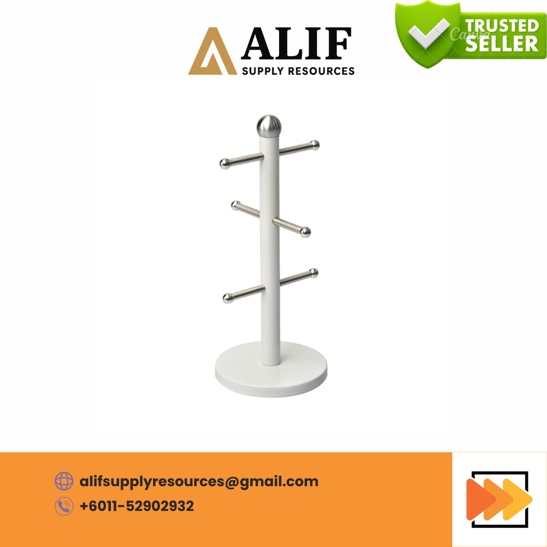 Stainless Steel Kitchen Cup Holder White