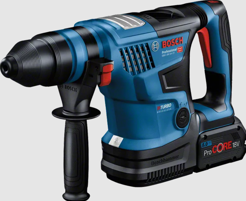 BOSCH GBH 18V34 CF CORDLESS ROTARY HAMMER WITH BATTERY & CHARGER