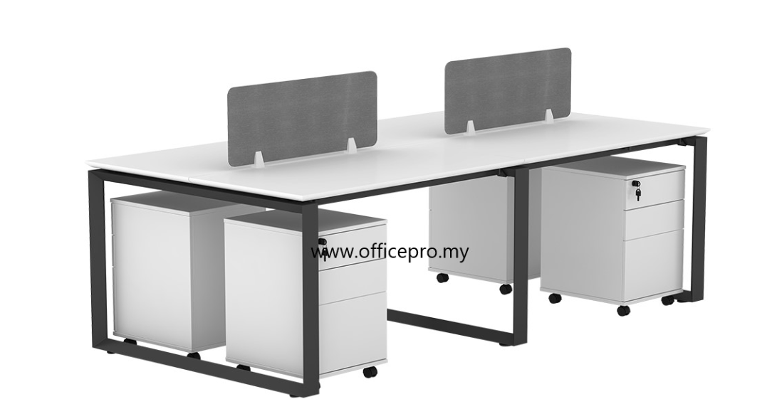 Office Workstation Table Cluster Of 4 Seater