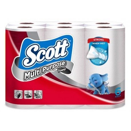 Scott Multi-Purpose Kitchen Towel 6 Rolls X 50'S