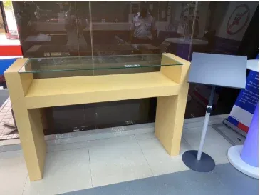 CUSTOMIZE / COUNTER TABLE / H 1200MM X W 1200MM X D 450MM