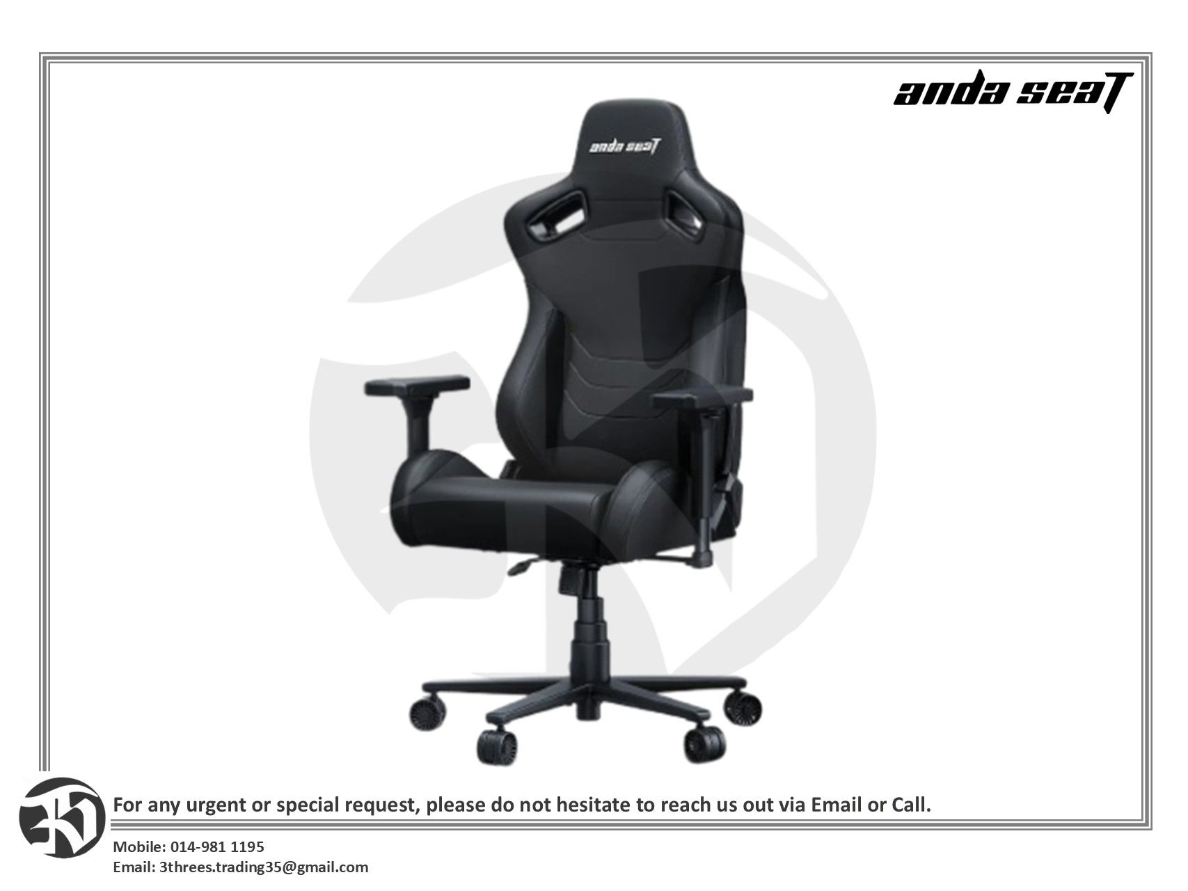 AndaSeat Kaiser Frontier XL Gaming Chair Black