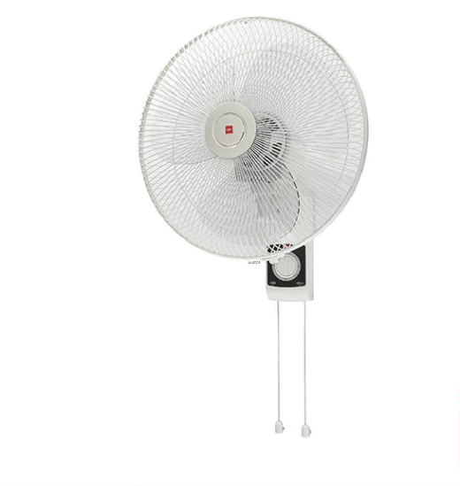 KDK KU308 12" 3 BLADE WALL FAN WITH PULL CORD WHITE