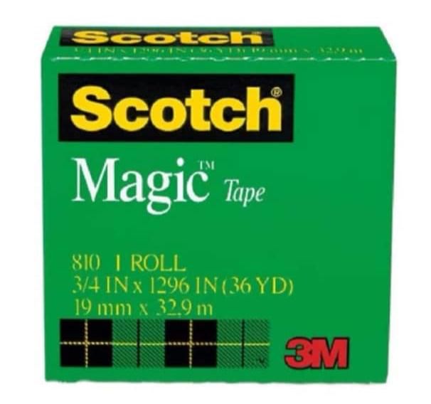 3M Scotch Invisible Adhesive Magic Tape 810 19mm x 33m