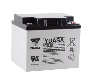 *Yuasa 12V REC50-12 Sealed Lead Acid Battery - 50Ah