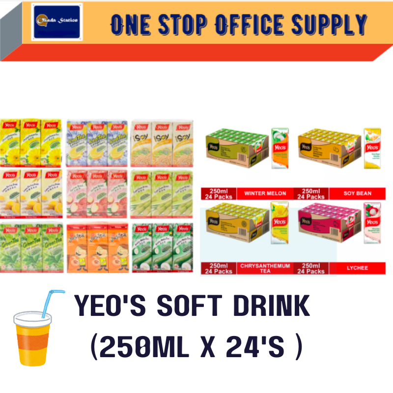 YEO'S SOFT DRINK (250ML X 24'S ) /250ml / SOFT DRINK