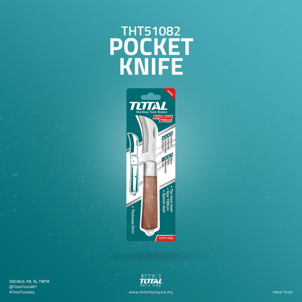 TOTAL POCKET KNIFE (198MM X 2MM) THT51082