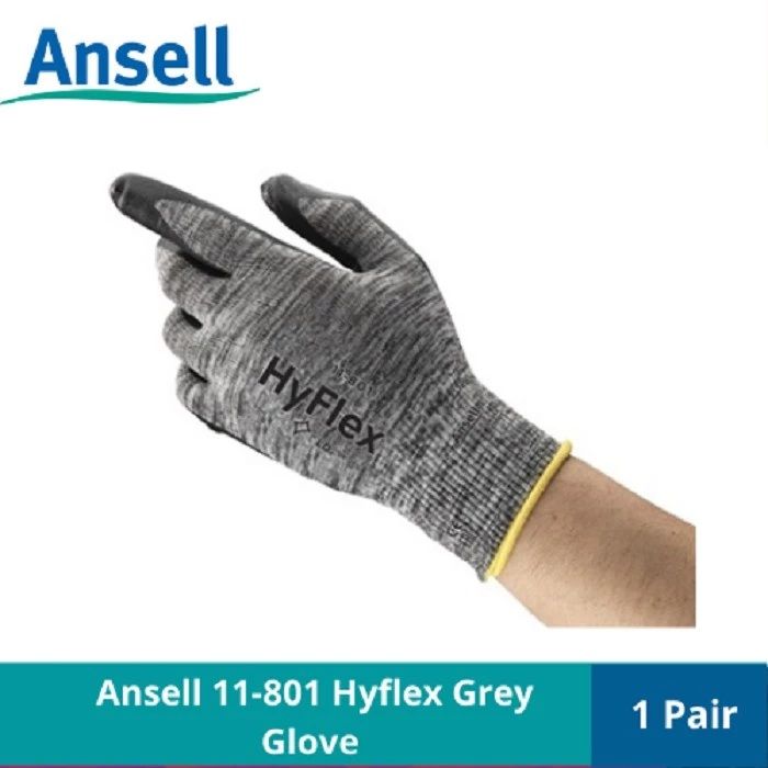 Ansell Hyflex 11-801 Foam Nitrile Coating Glove