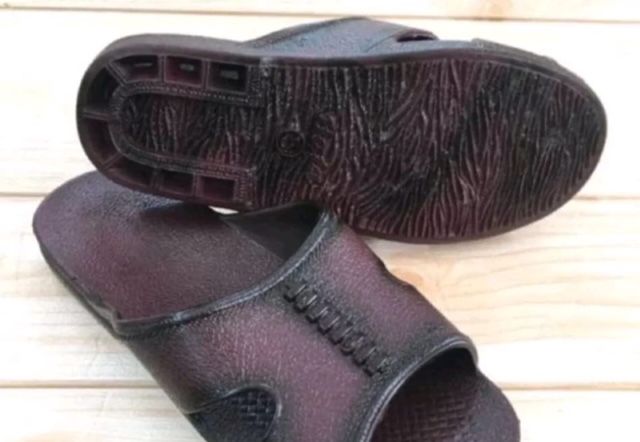 BATA 4181 Brown Rubber Slipper