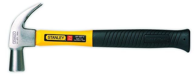 STANLEY 16OZ FIBERGLASS HANDLE CLAW HAMMER 51-071