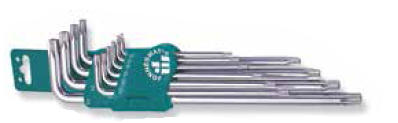 JONNESWAY 10PCS EXTRA LONG ARM STAR TAMPERPROOF KEY SET