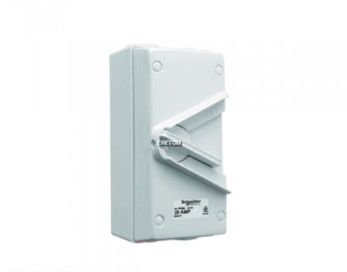 SCHNEIDER KAVACHA WHT20 440V 20A TRIPLE POLE ISOLATOR SWITCH IP66