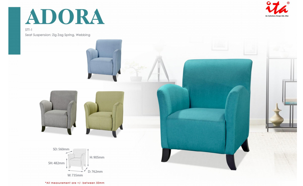 ITA OFFICE SOFA SET - ADORA STT1