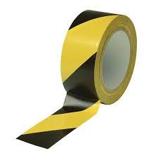 48MM X 30M FLOOR MARKING TAPE - BLK/YEL